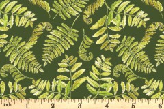 Craft Cotton Co - A Country Walk - Ferns - Green (2967-04)