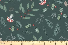Craft Cotton Co - Little Red Robin - Forest Foliage (3393-04)