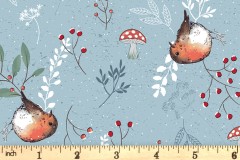 Craft Cotton Co - Little Red Robin - Birds and Berries (3393-05)