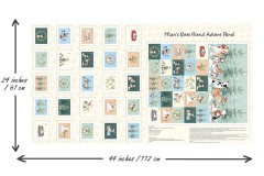 Craft Cotton Co - Christmas Panels - Man's Best Friend Advent Calendar Panel (3394-06)