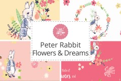 Craft Cotton Co - Peter Rabbit Flowers and Dreams Collection