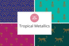 Craft Cotton Co - Tropical Metallics Collection