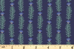 Cotton + Steel - Camont - Climbing Flowers - Navy with Gold Metallic (304090-33)