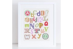 Caterpillar Cross Stitch - Messy Alphabet - Pink (Cross Stitch Kit)
