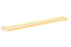 Clover Takumi Single Point Knitting Needles - Bamboo - 23cm (6.5mm)
