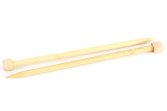 Clover Takumi Single Point Knitting Needles - Bamboo - 23cm (8mm)