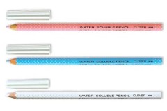 Clover Fabric Marking Pencils, Water Soluble, Assorted Colours (pack of 3)