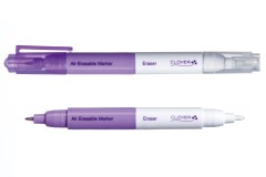 Clover Fabric Marking Pen, Air Erasable with Eraser, Fine