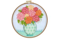 My Cross Stitch - Grandmas Flowers (Cross Stitch Kit)