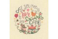 My Cross Stitch - Folk Art - Love and Cake (Cross Stitch Kit)