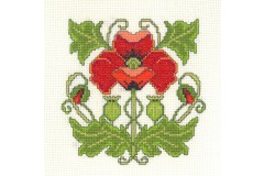 My Cross Stitch - Historical Collection - Art Nouveau Poppy (Cross Stitch Kit)