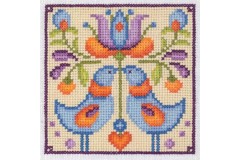 My Cross Stitch - Love Bird Tile (Cross Stitch Kit)