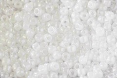 Debbie Abrahams Glass Seed/Rocaille Beads, White (334) - Size 6, 4mm