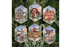 Dimensions - Gold - Xmas Village Ornament (Cross Stitch Kit)