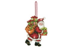 Dimensions - Santa With Bag Ornament (Cross Stitch Kit)