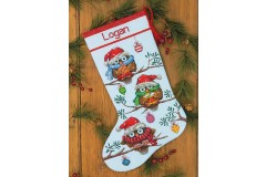 Dimensions - Holiday Hooties Stocking (Cross Stitch Kit)
