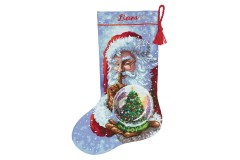 Dimensions - Gold - Santa's Snow Globe Stocking (Cross Stitch Kit)