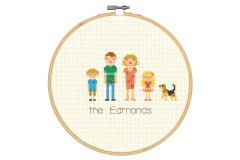 Dimensions - All the Family with Hoop (Cross Stitch Kit)