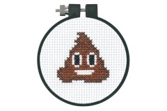 Dimensions - Pile Of Poo with Hoop (Cross Stitch Kit)