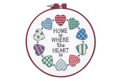 Dimensions - Learn-A-Craft - Home and Heart with Hoop (Cross Stitch Kit)