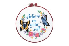 Dimensions - Learn-A-Craft - Believe in Yourself with Hoop (Embroidery Kit)