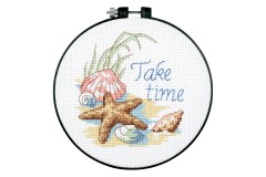 Dimensions - Learn-A-Craft - Take Time with Hoop (Cross Stitch Kit)