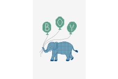 DMC - Baby Boy Elephant Cross Stitch Chart (downloadable PDF)