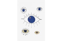 DMC - Beatnik Evil Eye Embroidery Chart (downloadable PDF)