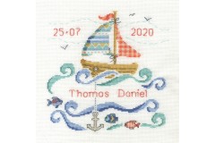 DMC - Sail Boat Baby  (Cross Stitch Kit)