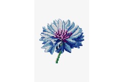 DMC - Bleuet Flower Cross Stitch Chart (downloadable PDF)