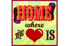DMC - Homespun - Home Is Where The Heart Is by Emily Peacock (Tapestry Kit)