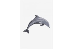 DMC - Grey Dolphin Cross Stitch Chart (downloadable PDF)