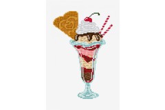 DMC - Ice Cream Sundae Cross Stitch Chart (downloadable PDF)