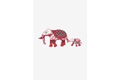 DMC - Indian Elephant Embroidery Chart (downloadable PDF)