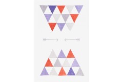 DMC - Multicolor Triangles Embroidery Chart (downloadable PDF)
