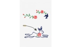 DMC - Beatnik Rose and Hare Embroidery Chart (downloadable PDF)