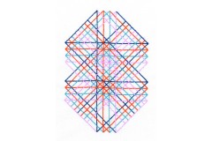 DMC - Geometry Rules - Right Angles (Printed Embroidery Kit)