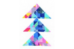DMC - Geometry Rules - Triangulation (Printed Embroidery Kit)