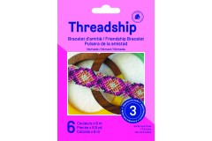 DMC Threadship - 3 Bracelet Starter Pack - Nomad (Six Strand Floss - 6 Colours)