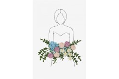 DMC - Wildflowers Girl Embroidery Chart(downloadable PDF)