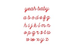 DMC - Yeah Baby ABC Embroidery Chart (downloadable PDF)