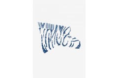 DMC - Zebra - Cozy Blue X DMC Embroidery Chart(downloadable PDF)