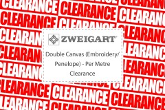 Zweigart Double Canvas (Embroidery/Penelope) - Per Metre - Clearance