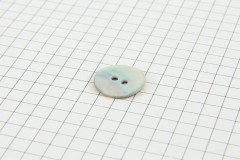 Drops Round, Mother of Pearl Button, Pearlescent White, 15mm