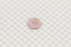 Drops Flower Shaped,  Mother of Pearl Button, Blush Pink, 15mm