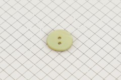 Drops Round, Mother of Pearl Button, Green, 15mm