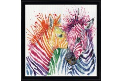 Design Works - Colourful Zebras (Cross Stitch Kit)