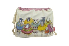 Emma Ball - Sheep in Sweaters - Drawstring Project Bag