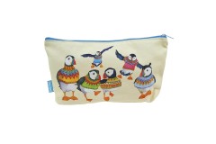 Emma Ball - Woolly Puffins - Zipped Pouch