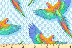 Tula Pink - Daydreamer - Macaw Ya Later - Cloud